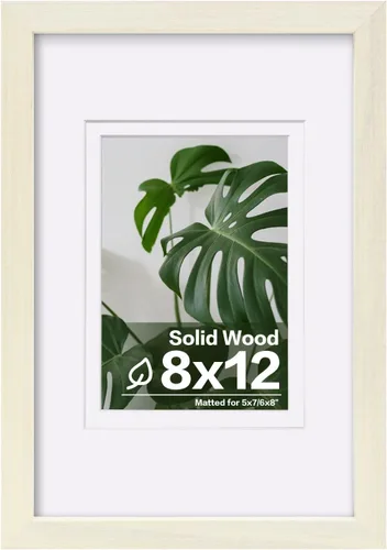 Vista 53 de Egofine - Portarretratos de 4 x 6 pulgadas, de madera maciza con plexiglás, para fotos de 3.5 x 5 con paspartú o de 4 x 6 sin paspartú, para colocar