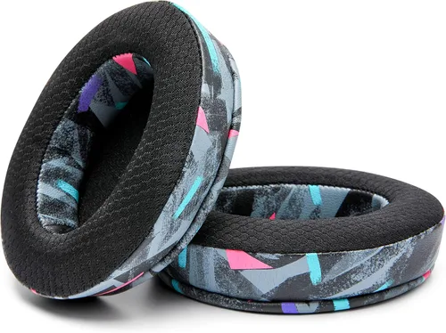 Vista 6 de WC Freeze para Arctis Nova - Almohadillas de gel de refrigeración de tela híbrida de repuesto para Arctis Nova Pro con cable, Nova 7, 5, 4, 3, 1