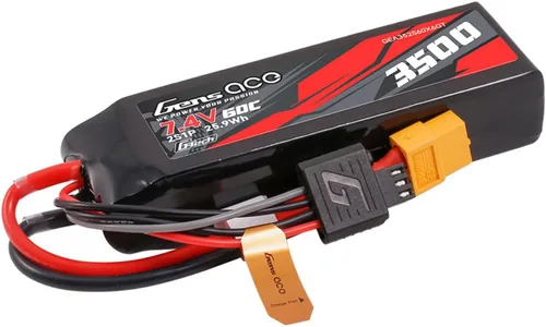 Vista 3 de Gens ace G-Tech 3500mAh 2S1P 7.4V 60C Lipo Paquete de batería con enchufe XT60 (4 piezas)