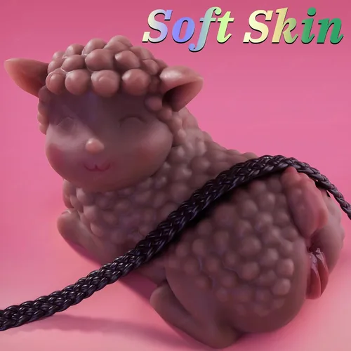 Vista 3 de Muñeca sexual realista Torso para hombres, masturbador masculino de oveja con vaginal apretado, anal profundo, tamaño completo, lindo juguete sexual