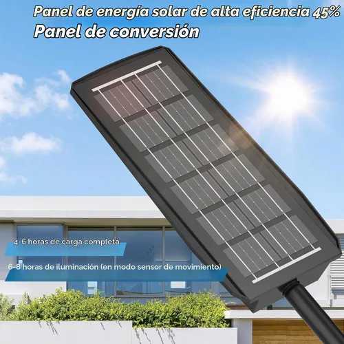 Vista 3 de OKPRO Luces Solares al Aire Libre Impermeables - Luces de Calle Solares al Aire Libre de Ángulo Amplio de 320° IP66 Impermeables, Luces