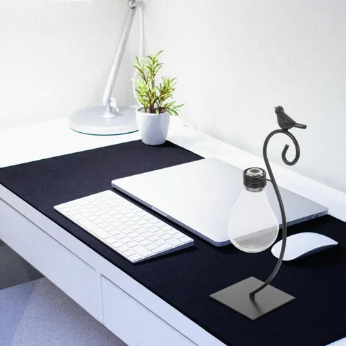 Vista 8 de Healifty Maceta de bombilla pequeña de 9.84 x 4.72 x 3.14 pulgadas, soporte creativo hidropónico para plantas, adorno decorativo en miniatura