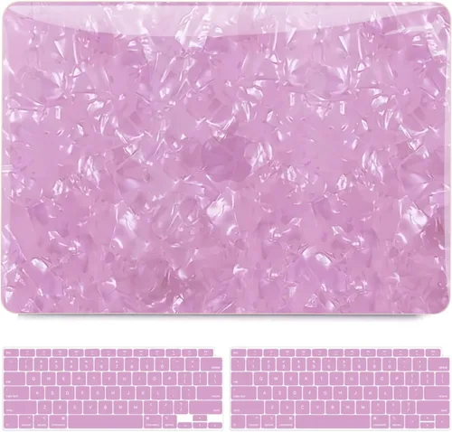 Vista 8 de B BELK - Funda para MacBook Air de 13,3 pulgadas, modelo A2337, A2179, A1932, color rosa brillante MacBook Air Case 2021 2020 2019 2018 M1 Chip