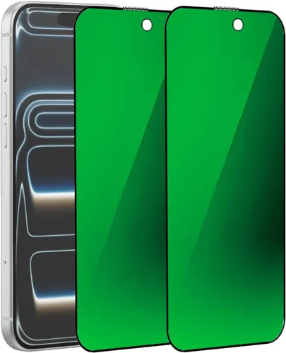Vista 12 de Espejo de vidrio templado antiazul, protector de pantalla anti-espía, película antiespía para iPhone 11 Pro Max/iPhone XS Max, 6.5 pulgadas