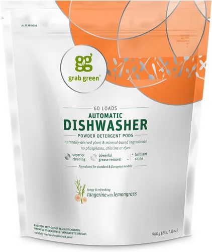 Vista 16 de Líquido lavavajillas automático Grab Green, 71100, Libre de fragancia, Verde, 1, 1 Fragrance free; Plant & mineral based; Enzyme-powered; Velcro