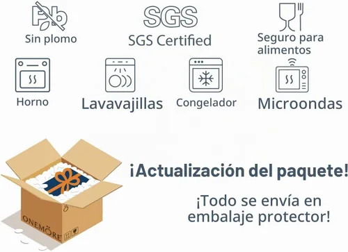 Vista 9 de ONEMORE Soporte de ajo con tapa, recipiente de ajo de cerámica de 4 pulgadas, azul claro