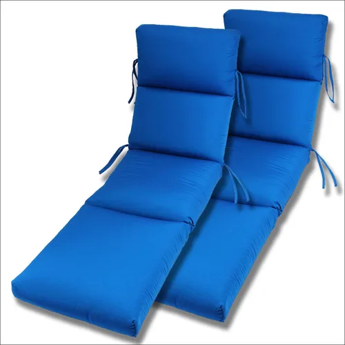 Vista 8 de Comfort Classics Inc. Sunbrella - Juego de 2 colchonetas acanalado para camastro en interior y exterior de 22 x 74 x 5 pulgadas (55.8 x 188 x 12 cm)