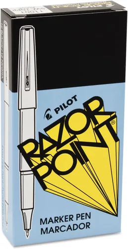 Vista 2 de Bolígrafos Pilot, de la gama Razor Point y de punta extrafina, Negro