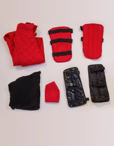 Vista 8 de Miccostumes Disfraz de cosplay Ninja Red Fighter para hombre Halloween