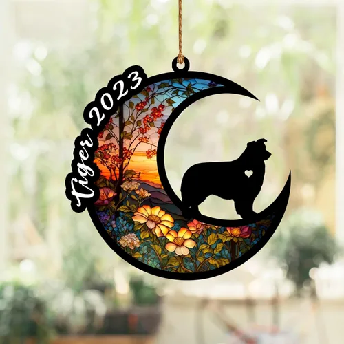 Vista 41 de Atrapasoles conmemorativo para perros, regalo de condolencia de perro de la pérdida del bulldog americano, regalos conmemorativos para los amantes
