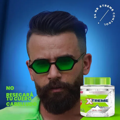 Vista 7 de Gel de peinado profesional Xtreme, transparente con aloe vera, sin alcohol, agarre máximo, 15.87 onzas, paquete de 2 Sin alcohol, control Xtreme
