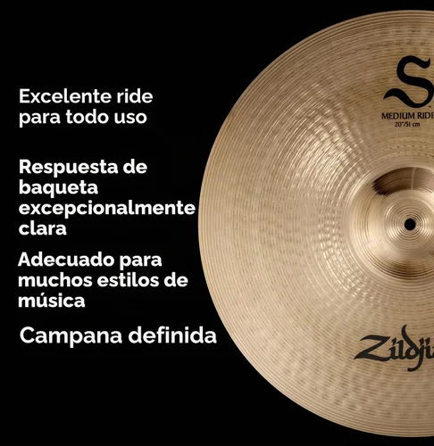 Vista 4 de Zildjian S20MR 20" S Medium Ride Platillo