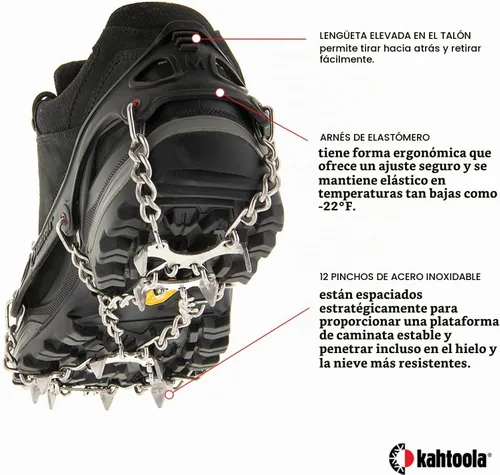 Vista 4 de Kahtoola - Tracción para calzado mediante microtacos (puntas de 3/8 pulgadas)