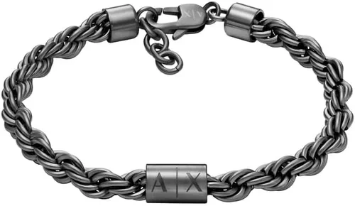 Vista 12 de A X Armani Exchange - Pulsera de cadena de acero inoxidable para hombre