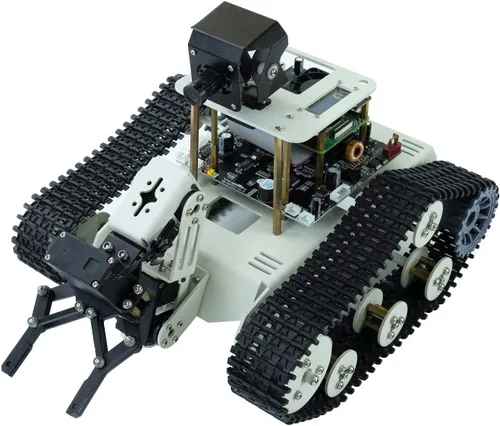 Vista 10 de Yahboom Proyecto programable DIY ROS Starter Tank Chassis Robot con cámara AI para Jetson Nano B01 Reconocimiento Seguimiento OpenCV MediaPipe
