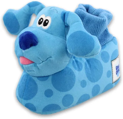 Vista 5 de Nickelodeon Blue's Clues & You - Pantuflas de felpa 3D para niños pequeños