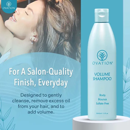 Vista 10 de Ovation Hair Champú Volumen – Para un color duradero – 12 oz – Ayuda a iluminar e hidratar el cabello teñido – Para cabello teñido – Con salvado