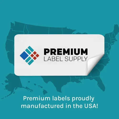 Vista 2 de Premium Label Supply Etiquetas redondas de papel kraft marrón – círculo de 2.5 pulgadas – Compatible con láser/inyección de tinta