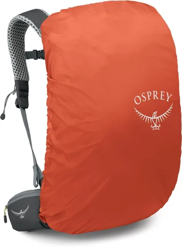 Vista 8 de Osprey Sirrus 24L Mochila de Senderismo para Mujeres - Mochila de Día Ajustable con Cubierta Impermeable para Lluvia y Bolsillos para Botellas, Gris
