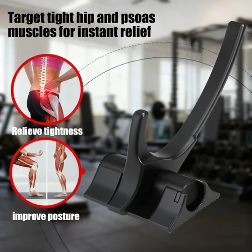 Vista 2 de Gancho de cadera, flexor de cadera y herramienta de liberación Psoas, herramienta de liberación de gancho de cadera Iliacus, dispositivo masajeador
