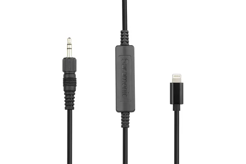 Vista 2 de Saramonic LC-C35 Cable de salida Lightning TRS macho de 1/8 pulgadas a Apple para iPhone y iPad - Estéreo y mono para receptores de micrófono