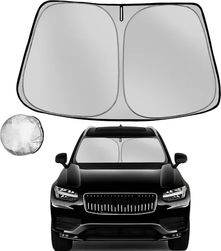 Vista 10 de [Usado] Parasol para parabrisas Che-vrolet/Chevy Silverado 1999-2006 plegable para ventana delantera de automóvil, bloquea los rayos UV y el calor