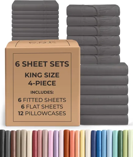 Vista 171 de Pack of 2, Twin Size 3 Piece Sheet Set - Breathable & Cooling - White