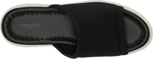 Vista 5 de Aerosoles Sandalia Evon Slide para mujer, Tela negra