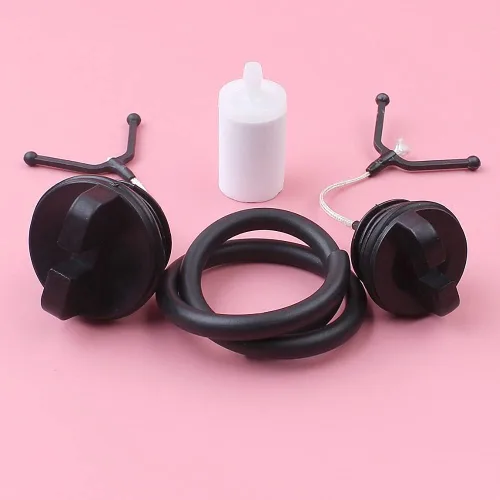 Vista 2 de Fricgore Piezas de repuesto para aceite Fueil Cap Flilter Line Kit de manguera para Husquarna 50 51 55 254 257 Motosierra Repuesto Pieza Moto Sierra