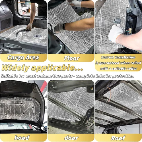 Vista 5 de 35 piezas de material de amortiguación de sonido para automóvil - 196 mil, 53.72 pies cuadrados, espuma de amortiguamiento de audio para automóvil