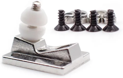 Vista 4 de SPITBOARDS® 32 mm Fingerboard Pro Trucks by, Real Lock Nuts, Single Axis, Kingpins, Rubber O-Ring Urethane Bushings, Optimised Hanger, Width 32 mm