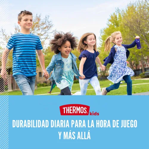 Vista 4 de THERMOS FUNTAINER Botella de agua con boquilla, 16 onzas, nube arcoíris
