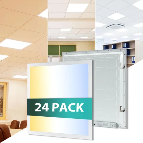 Vista 15 de Luz de panel plano LED de 1 x 4, 5000 K, 4000 K, 3000 K, 1 x 4, lámpara de techo LED Troffer Drop, 0-10 V regulable, 100-277 V, certificación ETL