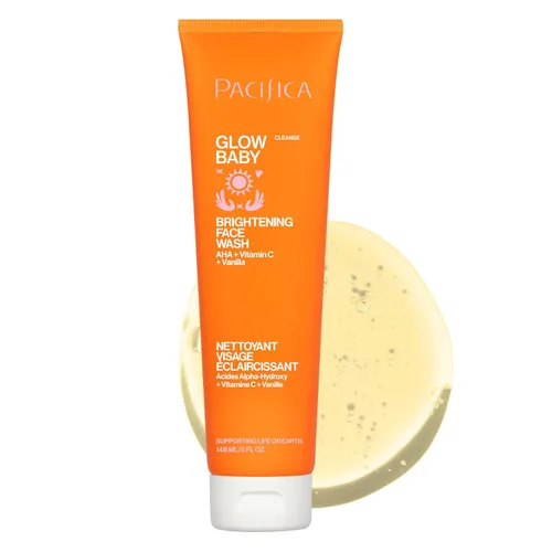 Vista 17 de Pacifica Dúo de lavado facial – Limpiador iluminador con vitamina C Glow Baby + limpiador suave de espuma de mar, juego de lavado facial exfoliante