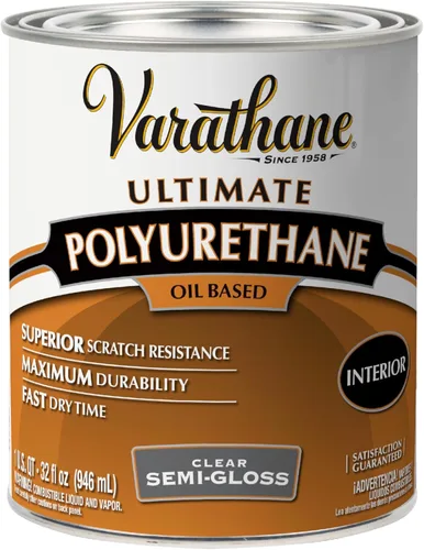 Vista 16 de Varathane - Barniz para interiores de poliuretano a base de aceite en aerosol, acabado satinado