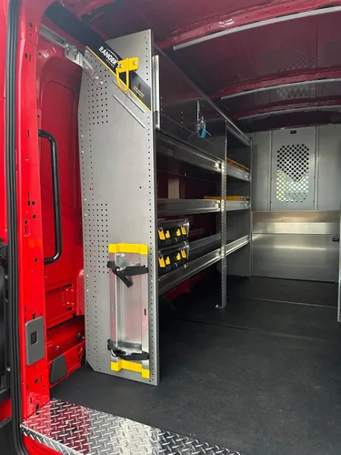 Vista 6 de Ranger Design - Estantería de aluminio para furgoneta, Mercedes Sprinter, 170" WB - DHL-27