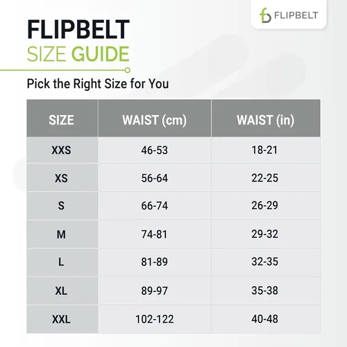 Vista 8 de FlipBelt - Cinturón de correr clásico, riñonera para correr unisex, empresa de EE. UU
