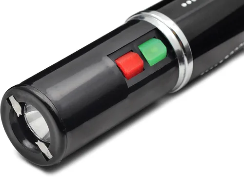Vista 2 de Spark Lipstick Stun Gun Mujeres Autodefensa Brillante Led Linterna - Batería recargable (negro)
