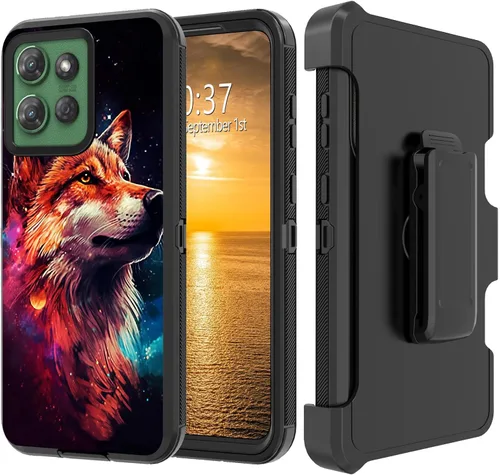 Vista 36 de Funda para Moto G Stylus 5G 2023 con funda de clip para cinturón y soporte, resistente de doble capa, resistente a prueba de golpes, para Motorola