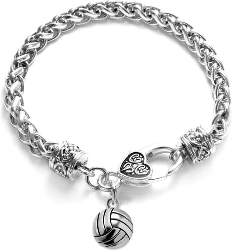 Vista 77 de Inspired Silver - Pulsera de plata con dije personalizado y circonitas cúbicas.