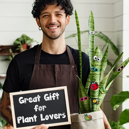 Vista 7 de H1vojoxo 12 bonitos imanes para plantas en maceta, regalos únicos para amantes de las plantas, divertidos accesorios para plantas