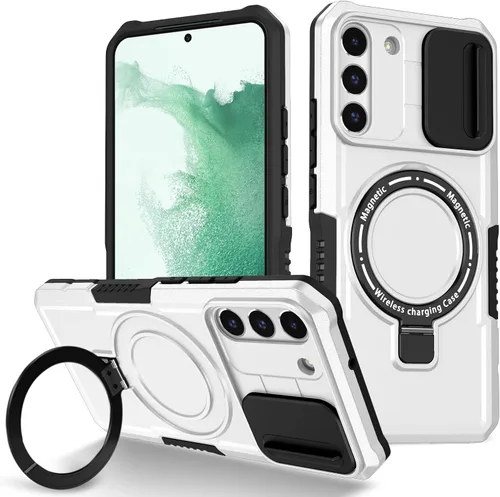 Vista 70 de Funda magnética para Samsung Galaxy Note 20 Ultra, soporte para teléfono, funda protectora mate a prueba de golpes, funda protectora para teléfono