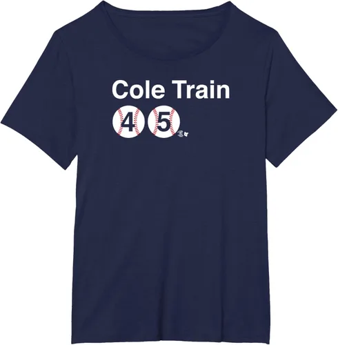 Vista 5 de Gerrit Cole - Bronx Cole Train - Camiseta de béisbol de Nueva York, Azul / Patchwork, S
