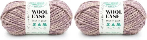 Vista 28 de Lion Brand Yarn - Ovillo de lana Wool-Ease Thick & Quick color fuerza aérea Super Bulky Wool Acrylic Blend Fiber for Soft Hats, Sweaters, Chunky