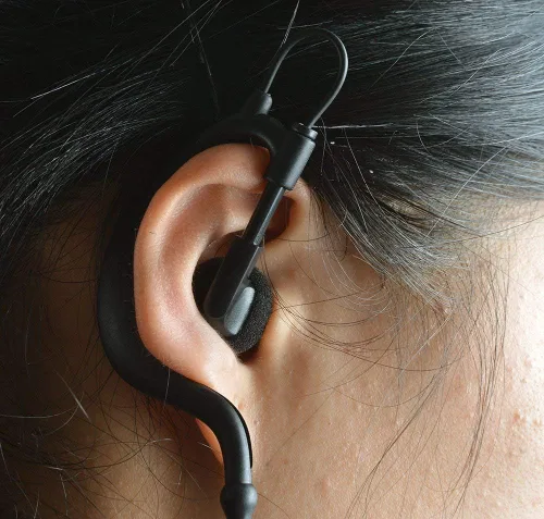 Vista 5 de HYS Receptor/escucha de 0.098 in Auricular TC-617 G Forma Suave Flexible Auricular Auricular Auricular para Radios de Dos Vías, Transceptores