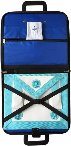 Vista 2 de Bricks Masons Masonic Royal Arch MMWM y Provincial - Funda para delantal de vestido completo MMWM, Rojo