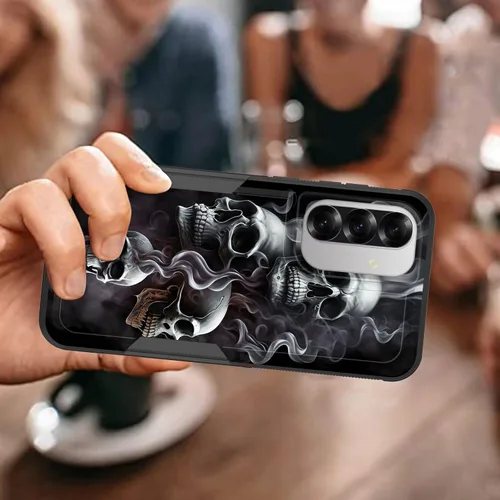 Vista 718 de Funda para Galaxy A14 5G, resistente de doble capa híbrida de policarbonato duro, goma suave, a prueba de golpes, funda protectora resistente