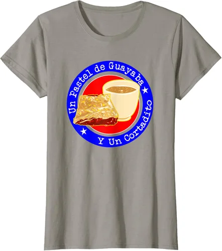 Vista 23 de Divertido desayuno cubano café guayaba guayaba café camiseta Negro