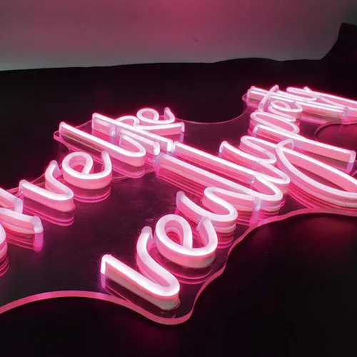 Vista 3 de Letrero de neón personalizado para decoración de pared, luz de neón LED, decoración de sala de juegos, letreros de neón personalizables, bodas