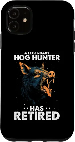 Vista 6 de iPhone 12 mini Pig Hunting Quote for Hog Exterminator and Boar Hunting Case